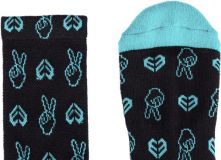 Eclat Socks (Negro - Peace)