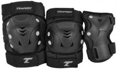 Tempish Taky Skate Pads 3-pack (S - Negro/Gris)