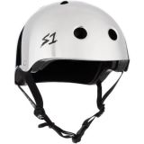 S-ONE HELMET LIFER SILVER MIRROR GLOSS M