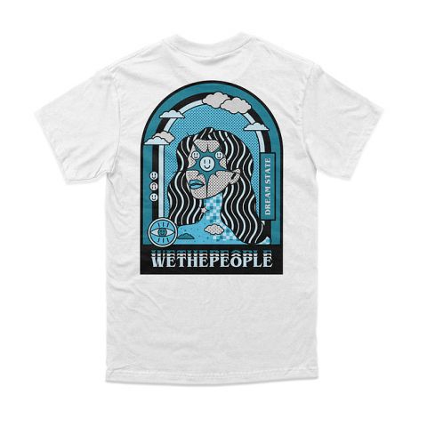 wethepeople WATCH T-Shirt white/blue print XXL