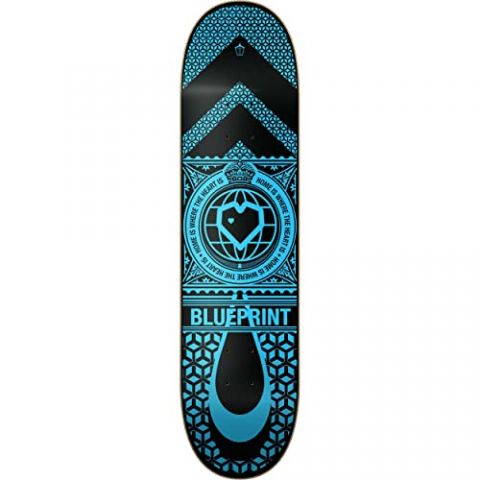 Blueprint Home Heart Tabla Skateboard (8.25