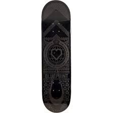 Blueprint Home Heart Tabla Skateboard (8.25